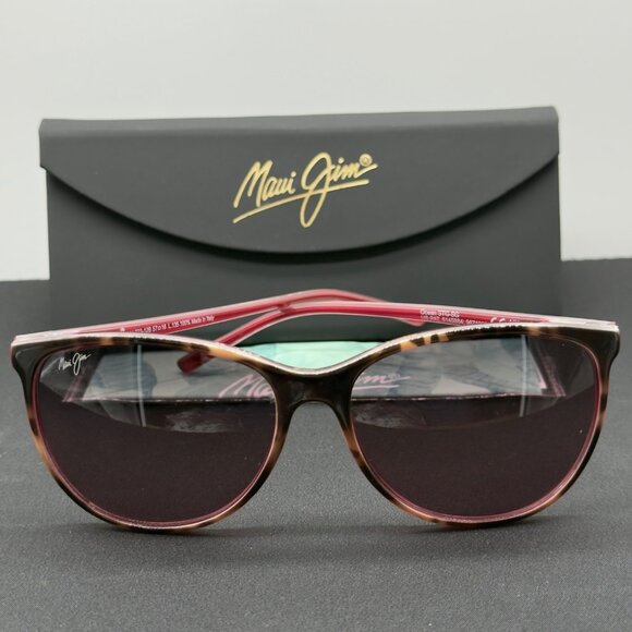 Maui Jim Ocean Polarized Sunglasses 723-12B Tortoise Raspberry Bronze Lens - Picture 1 of 11